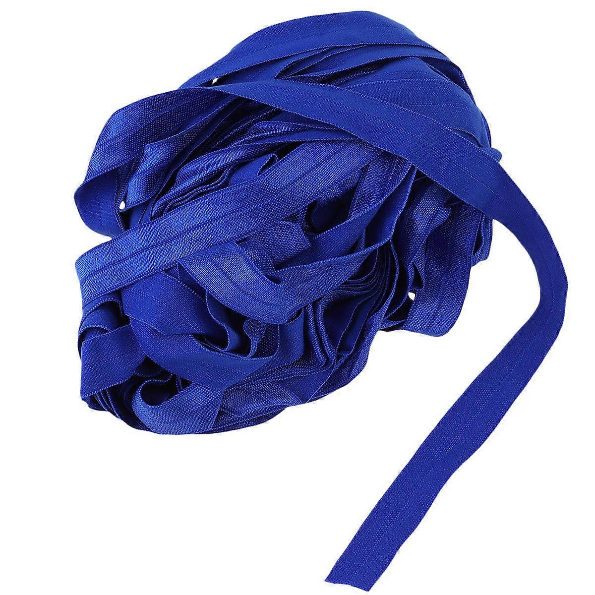 High Elastic Elastic Band Household Diy Crafts Durable Breathable Chinlon Polyester Blue 20M X 1.5Cm 1Pc