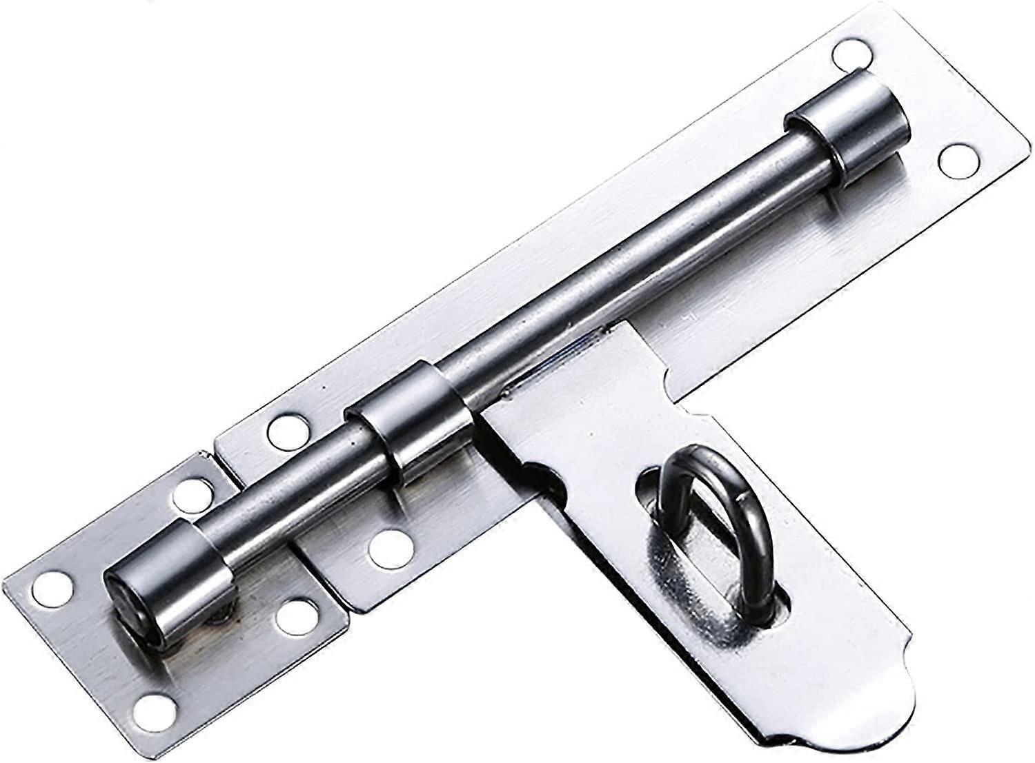 Door Chain Lock, Surface-Mounted Sliding Door Lock, Durable Stainless Steel Bolt, Thickened Latch with Padlock Hole
