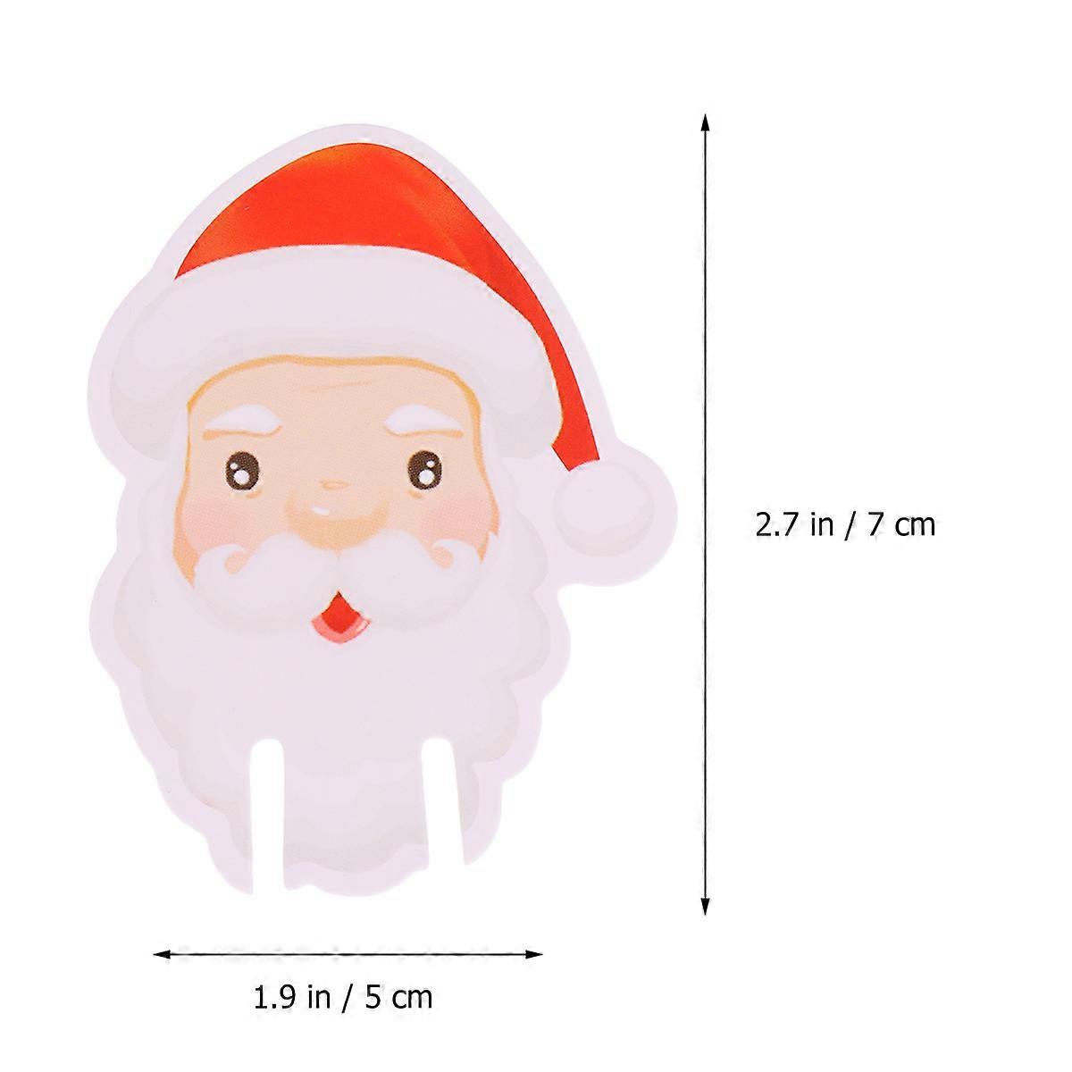 100Pcs Adorable Santa Claus Drinking Cup Identifiers For Hosts At Christmas Parties Making Drinks Easily Distinguishable