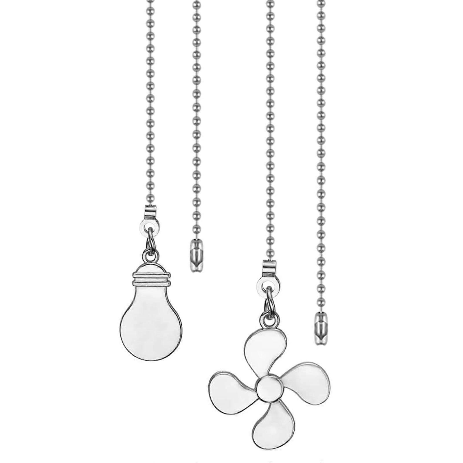 Ceiling Fan Pull Chain Extender Light Switches Extension Steel Pull Chain Extender for Enhanced Accessibility & Styles Silver