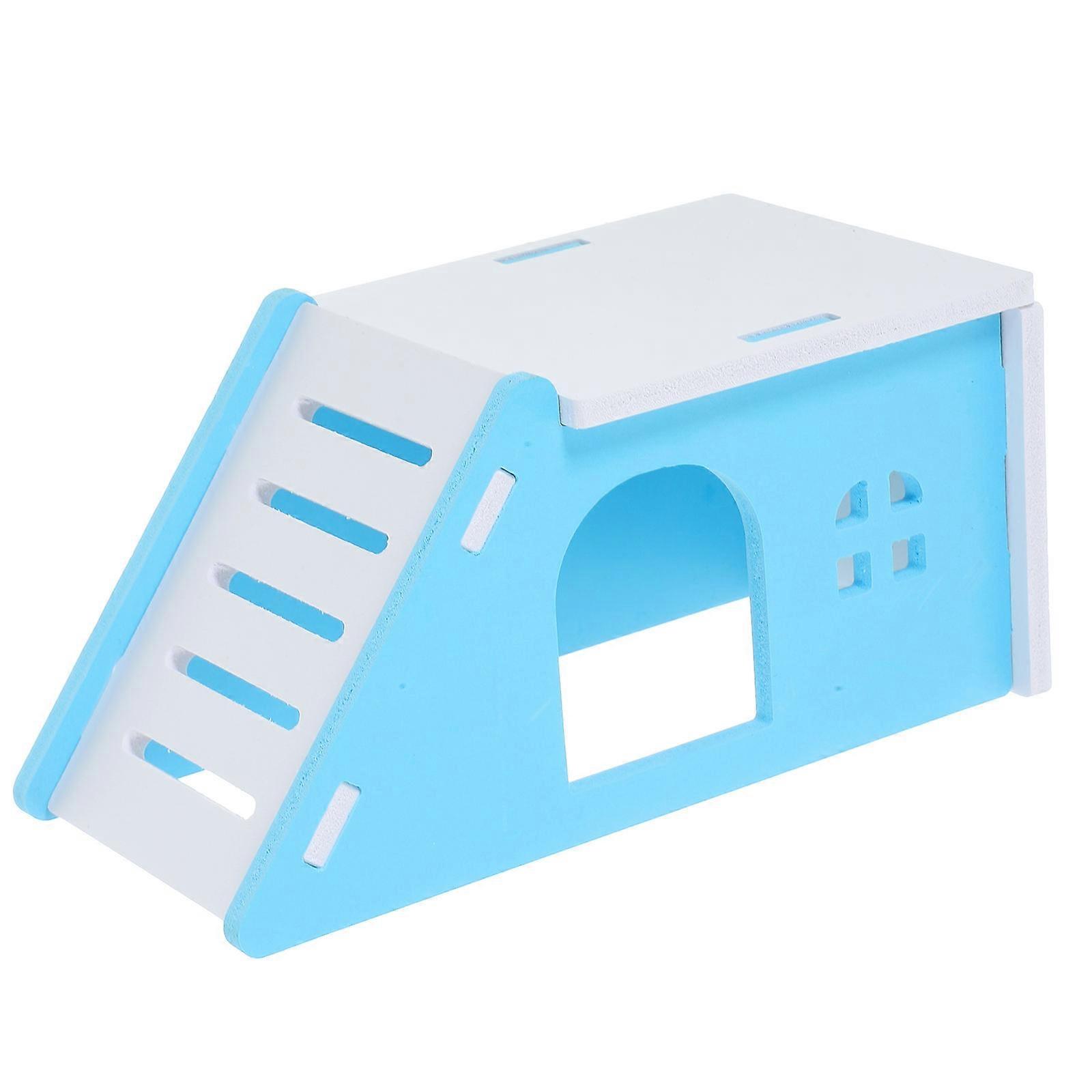 Skyblue PVC Hamster House for Decorative Use with Comfortable Relaxation .5"x3.5"