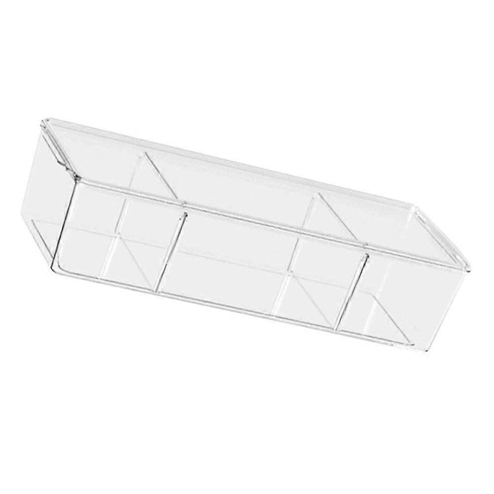 Portable Transparent Plastic Storage Box for Home with Large Capacity and Compact Design 7.8x4.3x3.9 Inches