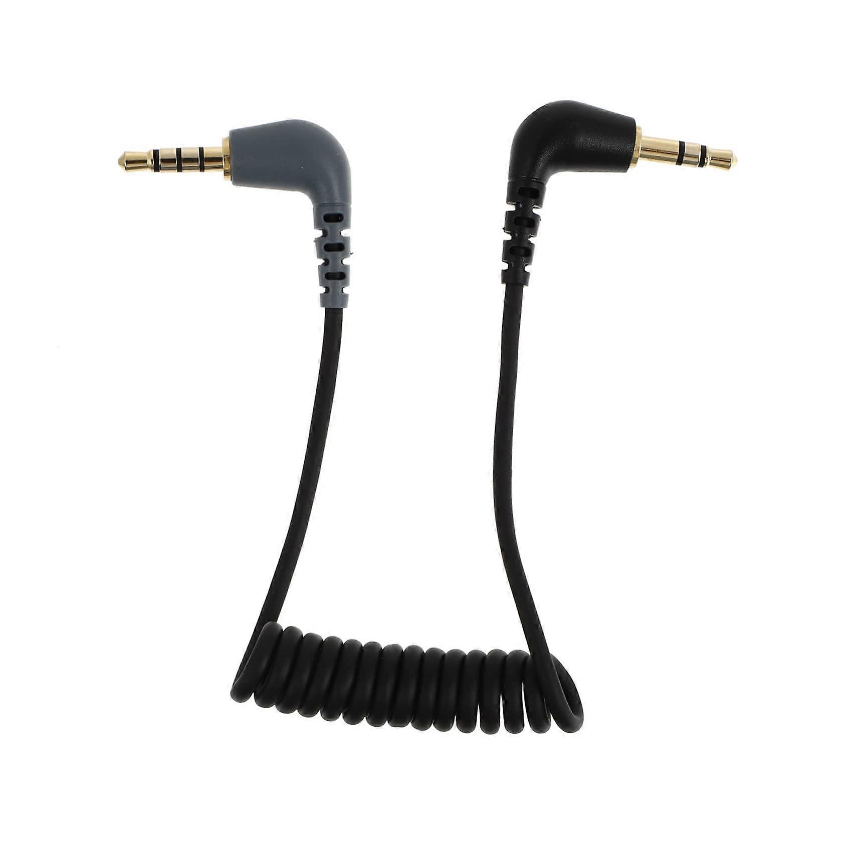 TRRS Microphone Adapter Cable For Smartphones And Tablets External Microphones Noise-Free Audio 1 Piece