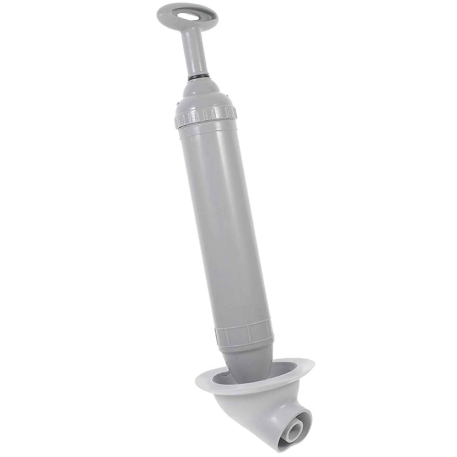 Portable pressure toilet plunger, ergonomic design for home and office