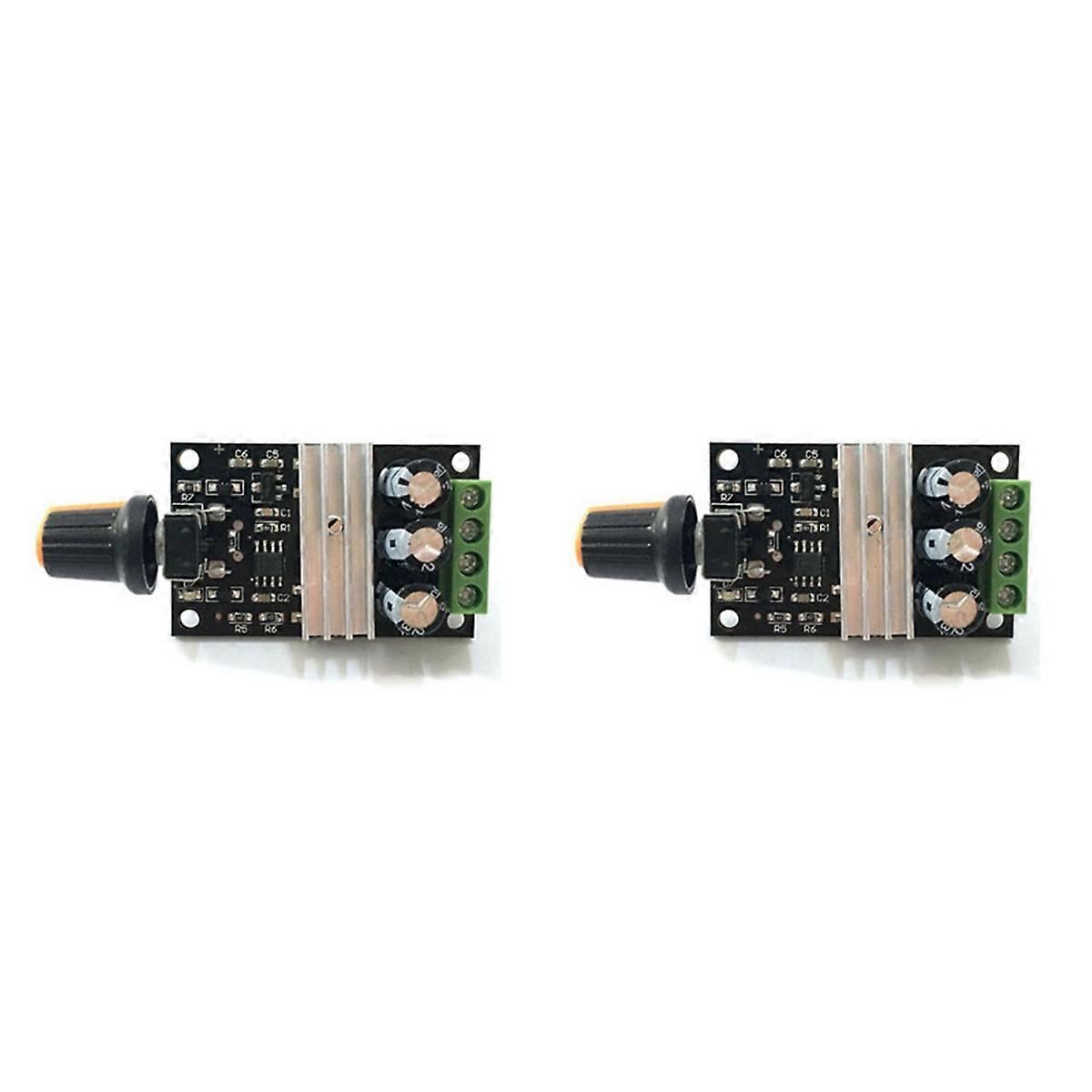 2X DC 6V 12V 24V 28VDC 3A 80W PWM Motor Speed Controller Regulator Adjustable Variable Speed Control