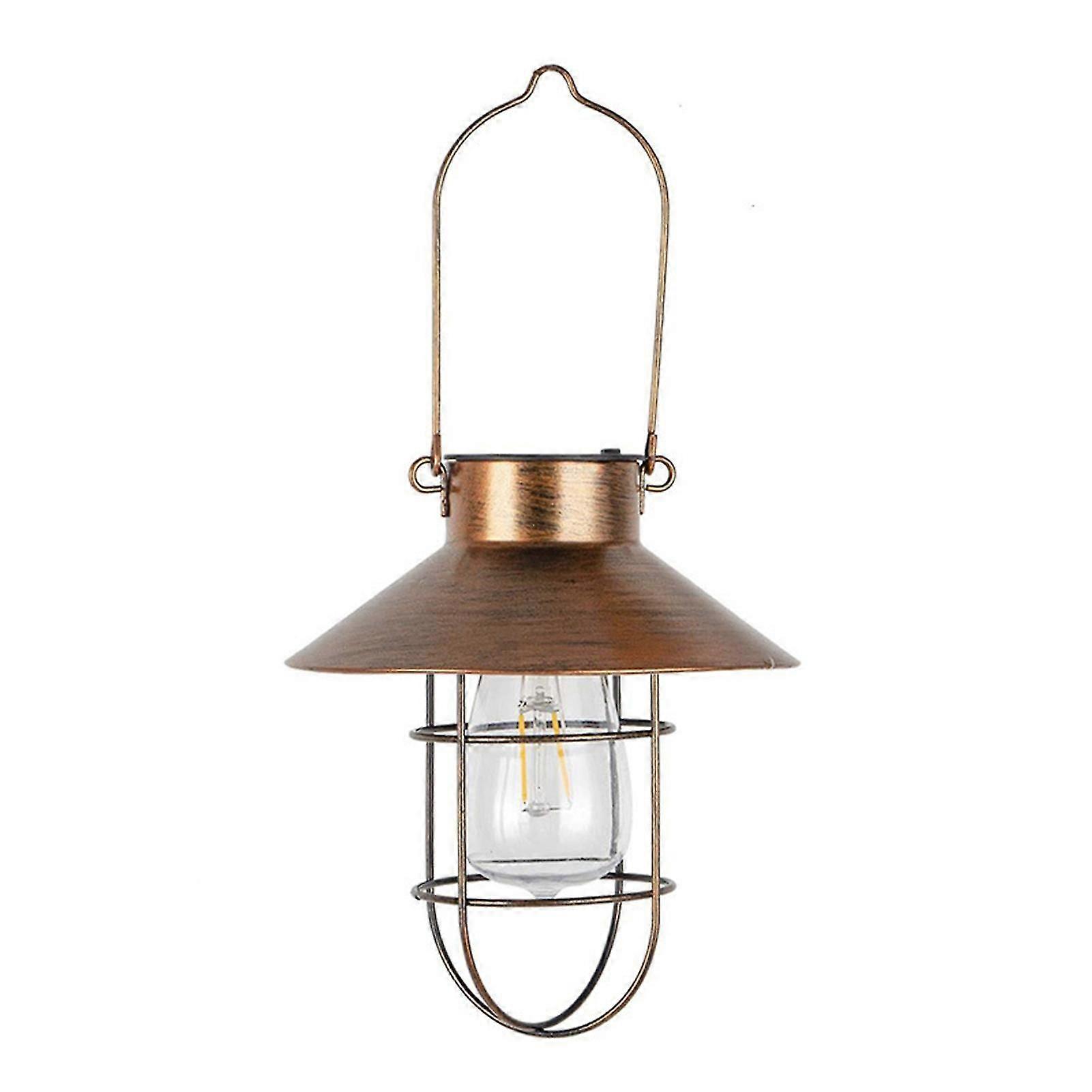 Solar Powered LED Hanging Lantern with Auto On/Off for Outdoor Garden Lighting-JC