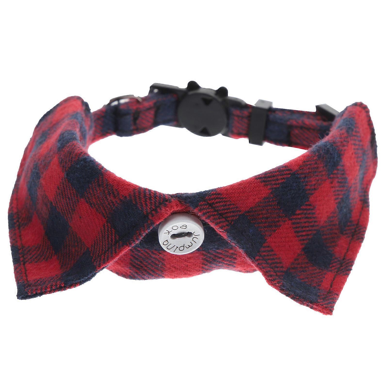 Cat Collar Breakaway With Bell For Daily Use In Bow Tie Style For Pets 1 Set