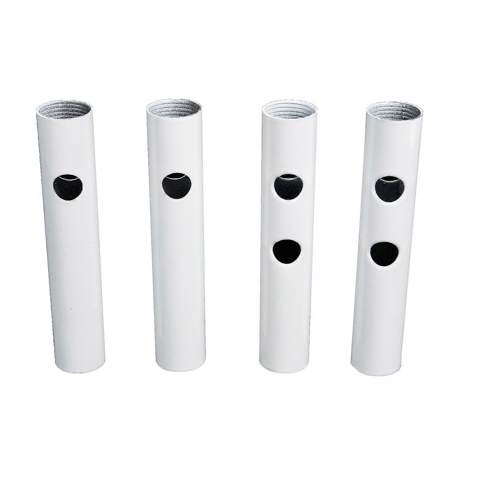 Extendable Pole 4Pcs Chandelier Light Extension Pole Homeowners Simple Style White Iron Support