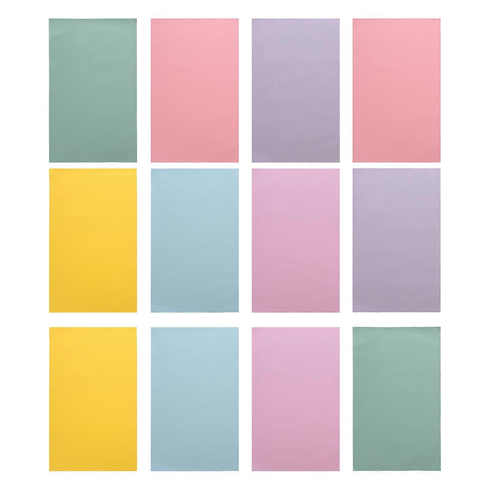 12pcs Solid Color Craft Sheets Unique for DIY Crafts