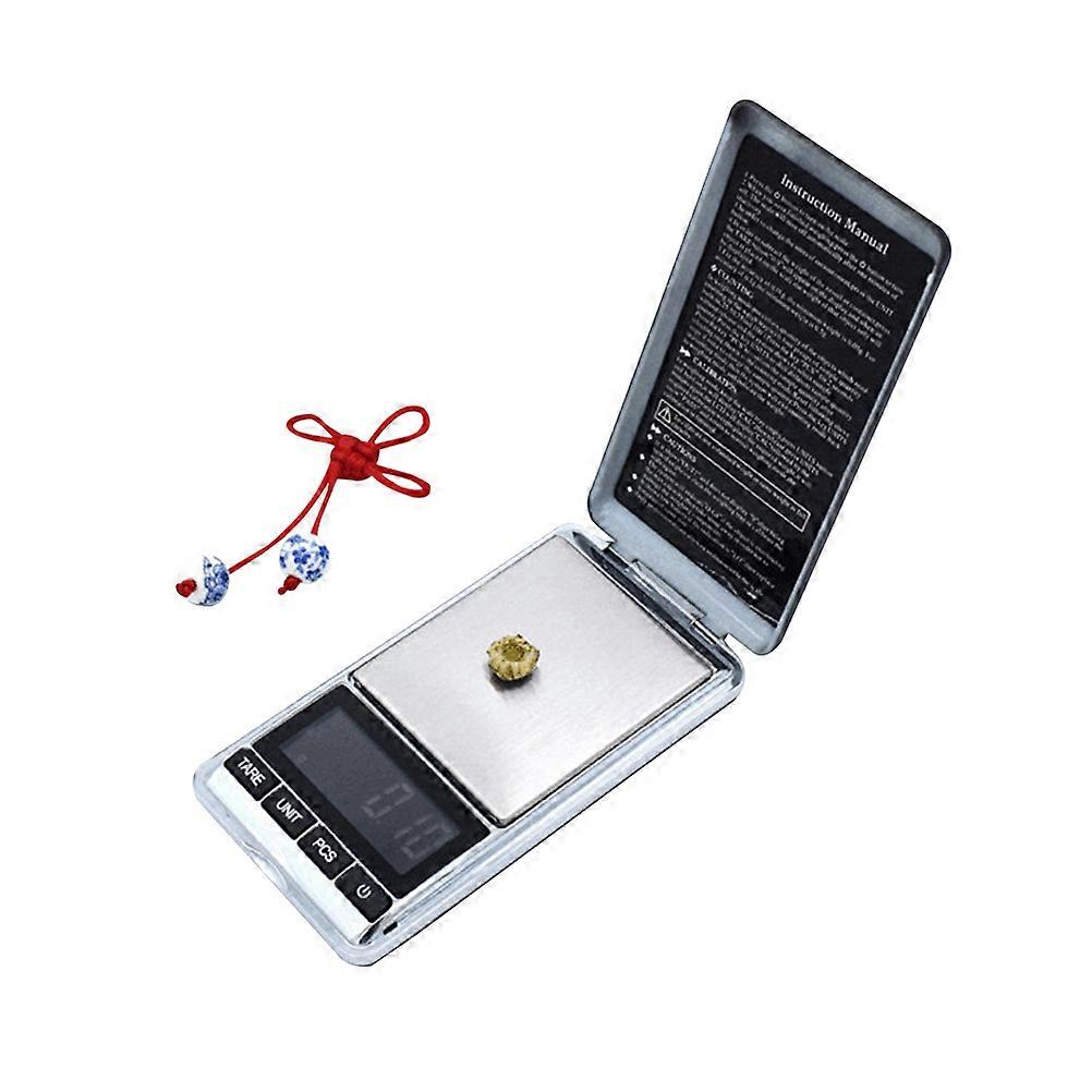 Mini Electronic Scale Electronic Jewelry Scale Medicinal Material Scale Household Mini Scale without Battery (500g, Random Style)