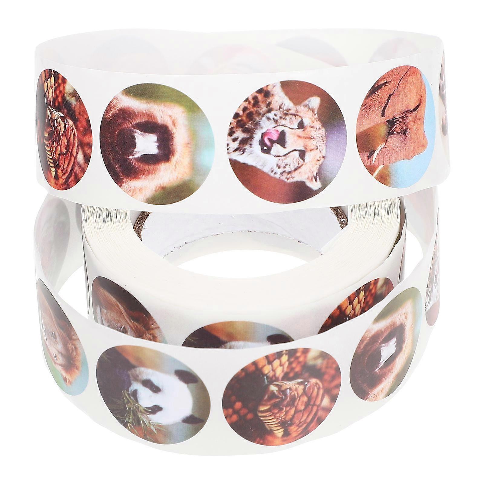 Animal Design Reward Stickers, Self Adhesive Paper Stickers for Students, Cute Animal Theme for Scrapbooking, Crafts and Encouragement