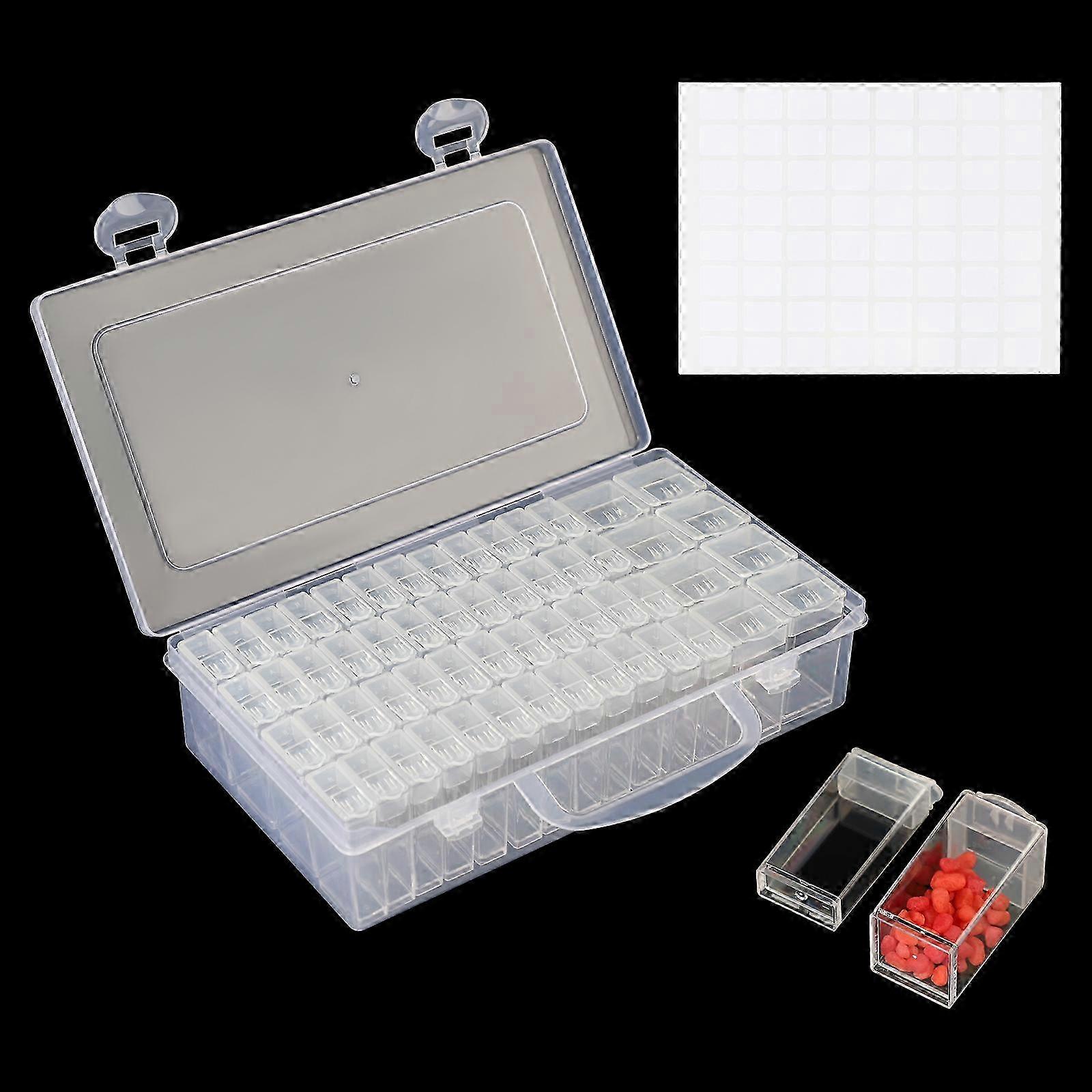 2025 Diamond Painting Storage, Portable Craft Storage With Transparent Containers Beads For Wide Applications