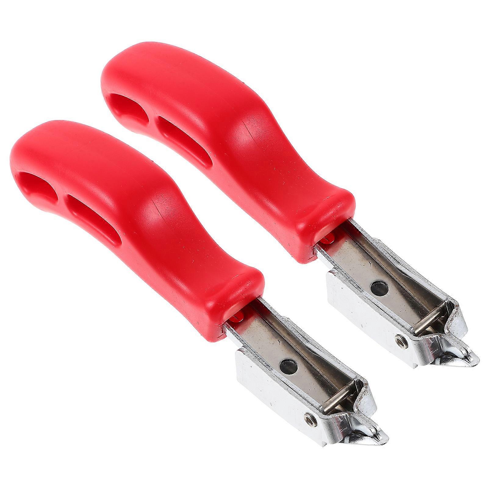 Staple Removal Tool 2Pack Tack Pulling Red Pp Aluminum Alloy Home Improvement