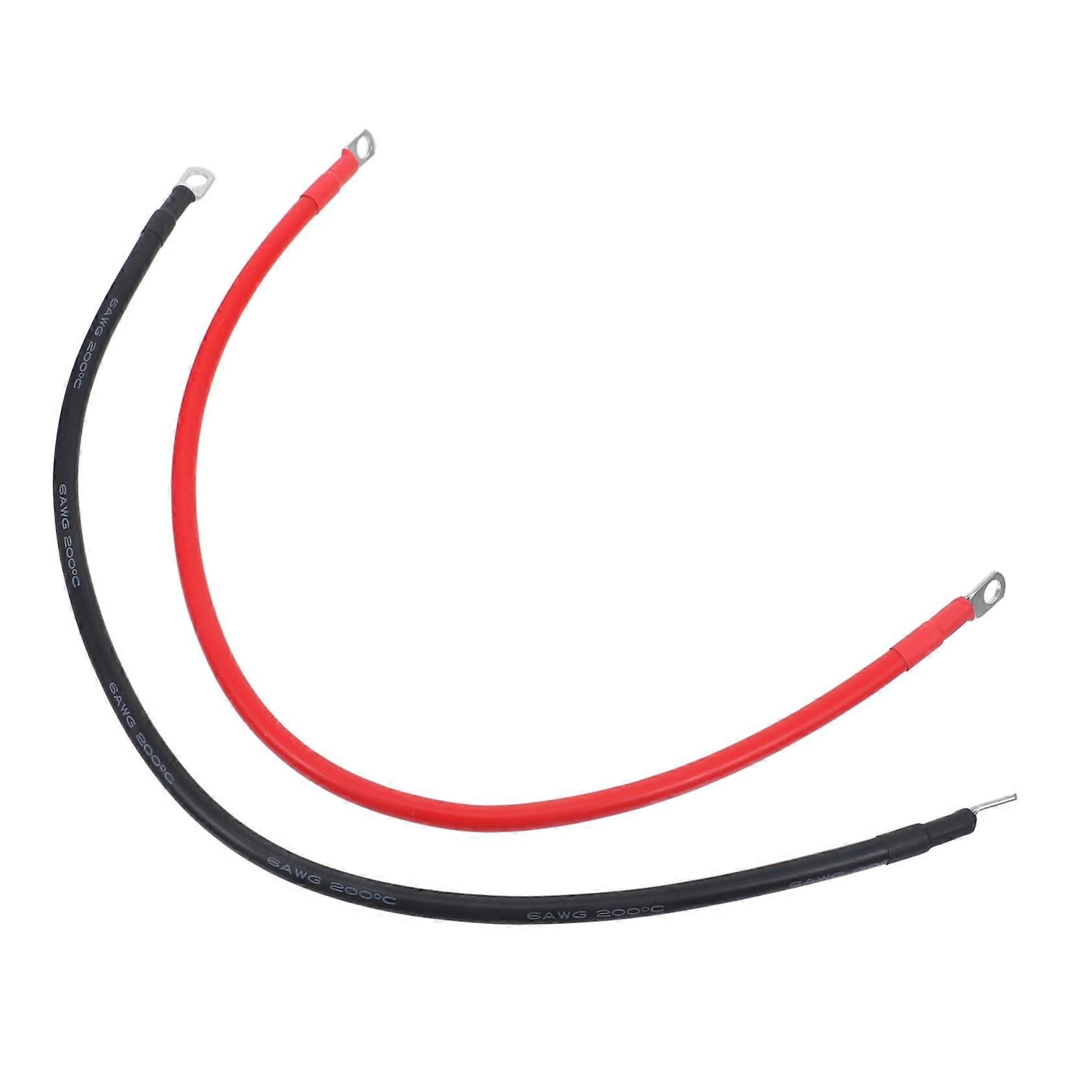 2-Piece Automotive Battery Cable Set 25mm² for Car and Truck with Durable Battery Clamp for Fast Connection and Efficient Power Supply