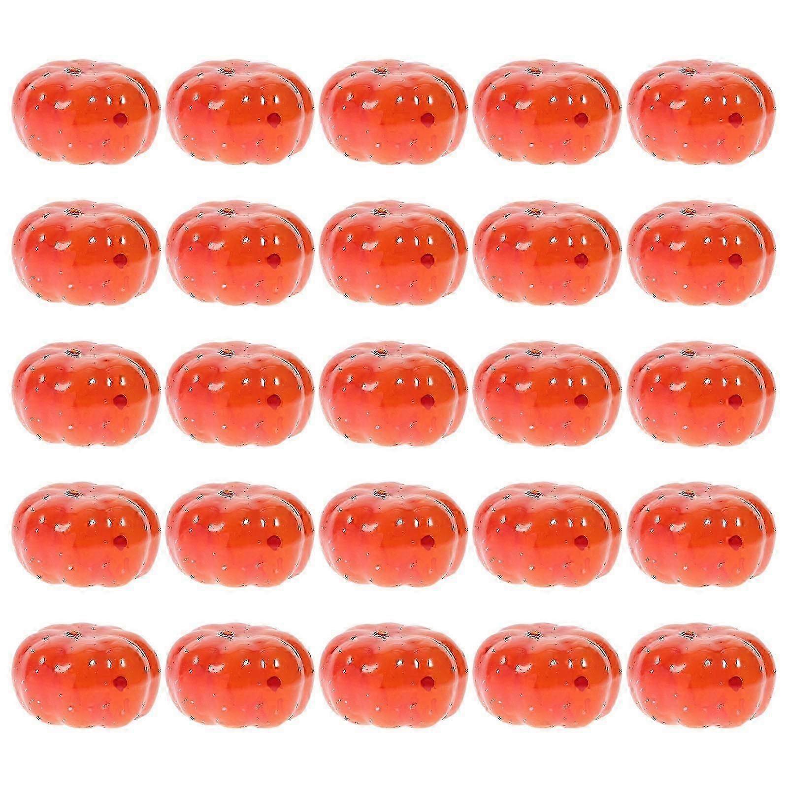 100PCS Simulation Small Pumpkin Halloween Small Pumpkin DIY Decor Supply