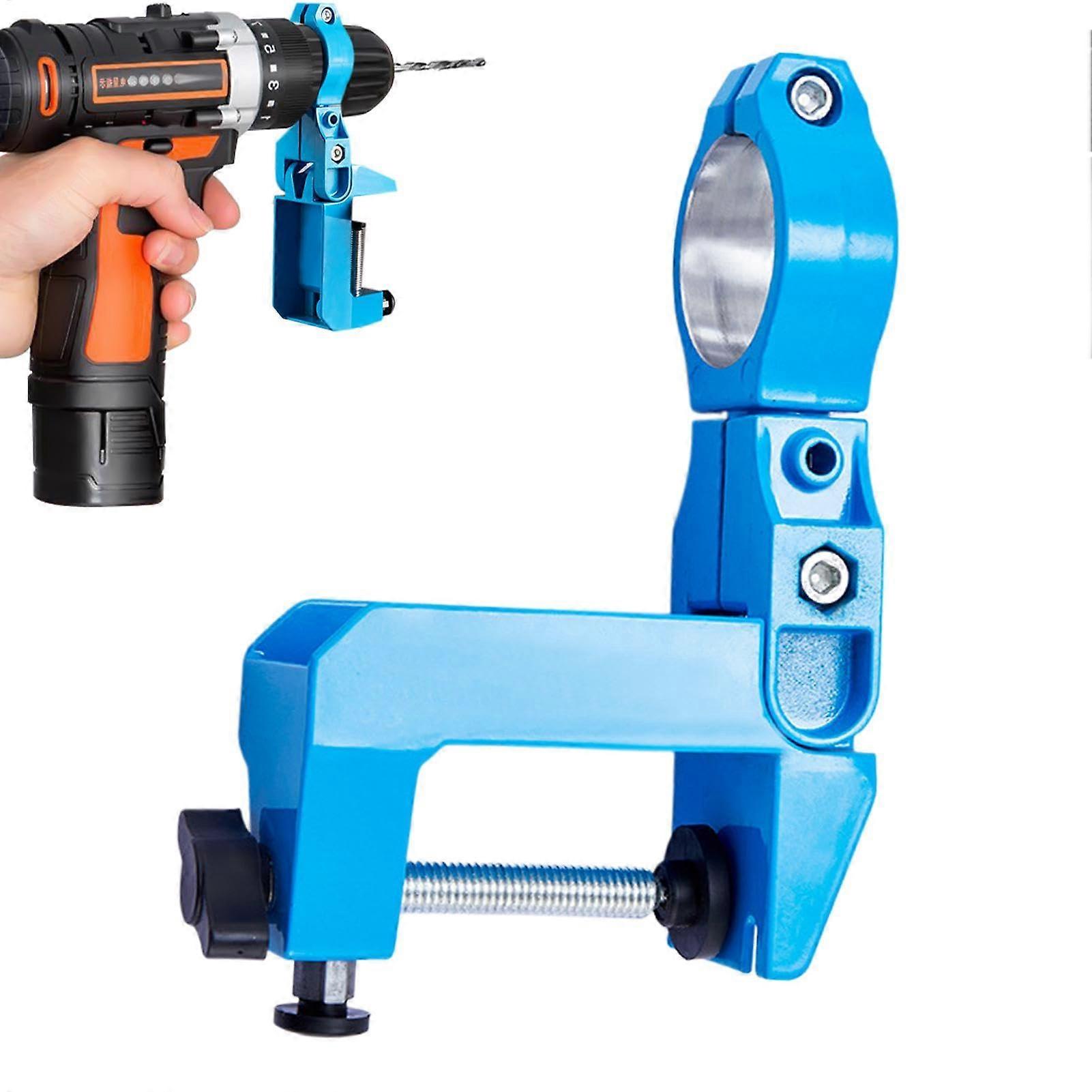 Electric Drill Holder Metal Bench Drill Stand Grinder Support 360 Degree Rotating Bracket for Table
