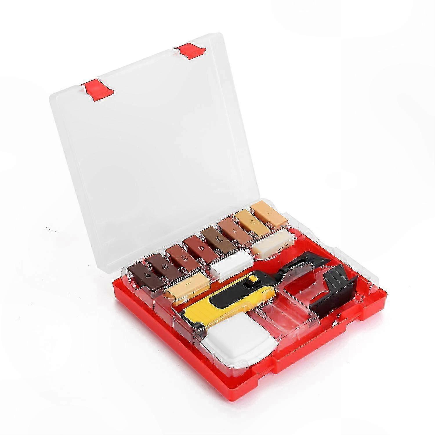 Floor and Worktop Repair Kit for Laminate Surfaces - Wax-Based System for Fixing Chips and Scratches