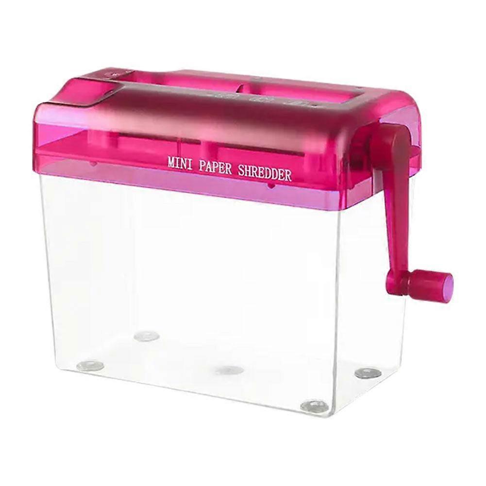 Mini Manual Shredder Hand Crank Portable Paper Shredder for Office Home Use Eco Friendly Compact Desktop Document Destroyer