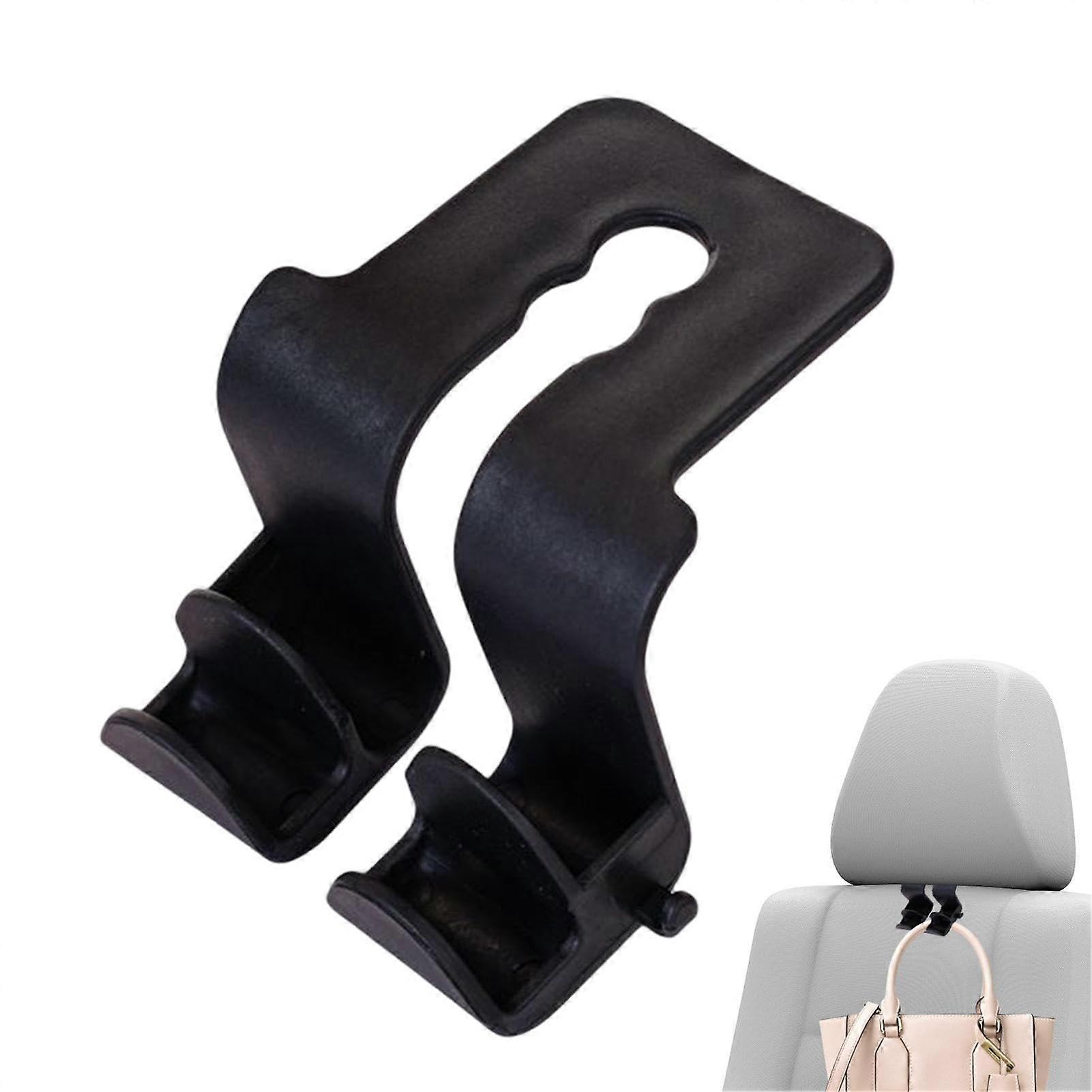 Car Hook - Multifunctional Headrest and Backseat Bag Holder for Purses and Clothing Organization, Durable Double Hook