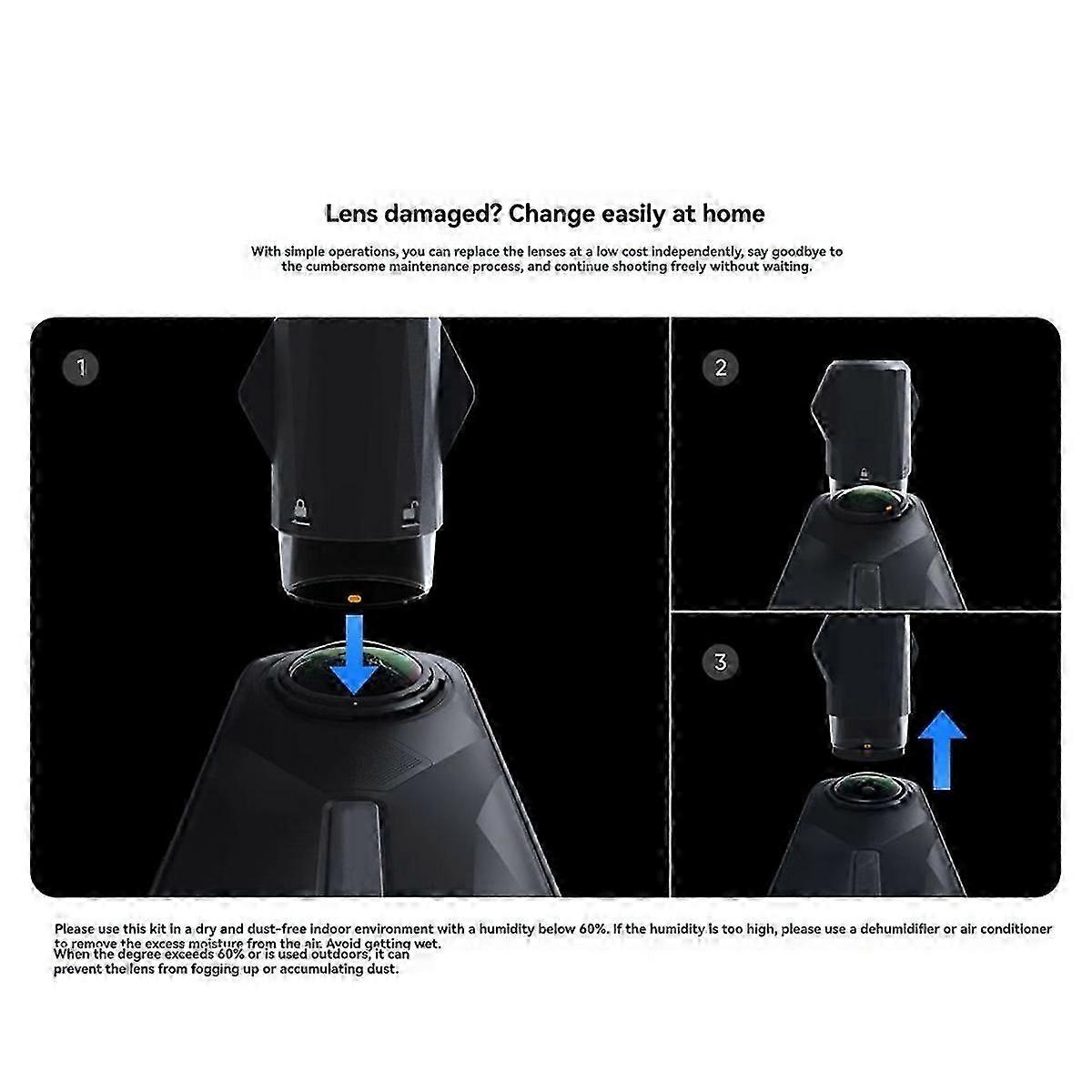 Replacement Lens Glass for X5 Camera Repair Parts Spare Accessory
