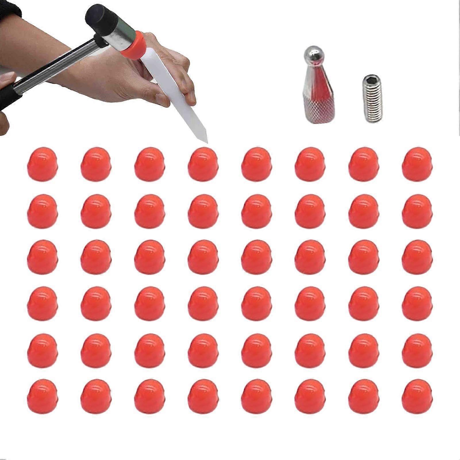 Dellenreparaturwerkzeuge Köpfe - Kompaktes Dellenentfernungsset mit Schlagfesten Gummispitzen für Heimwerker und Profis