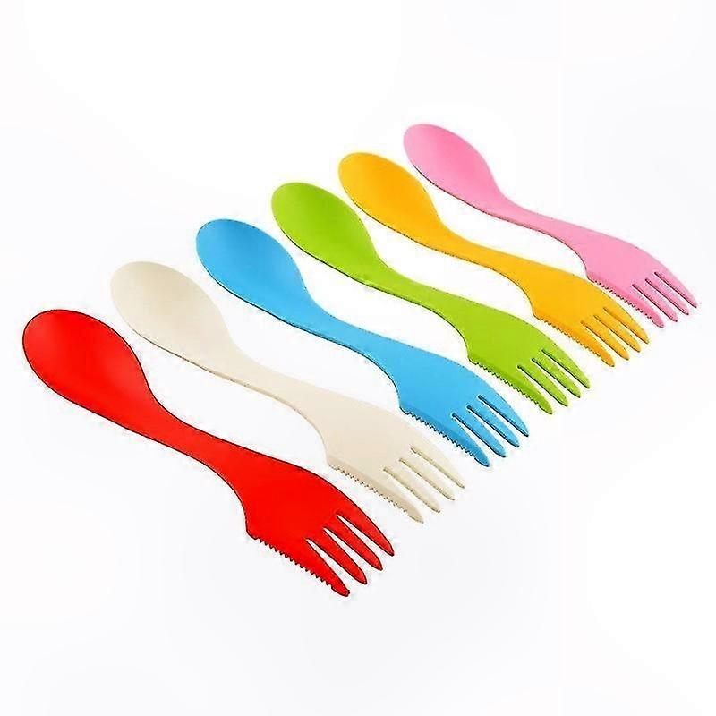 Compact Cutlery Set with 6 Color Pouch