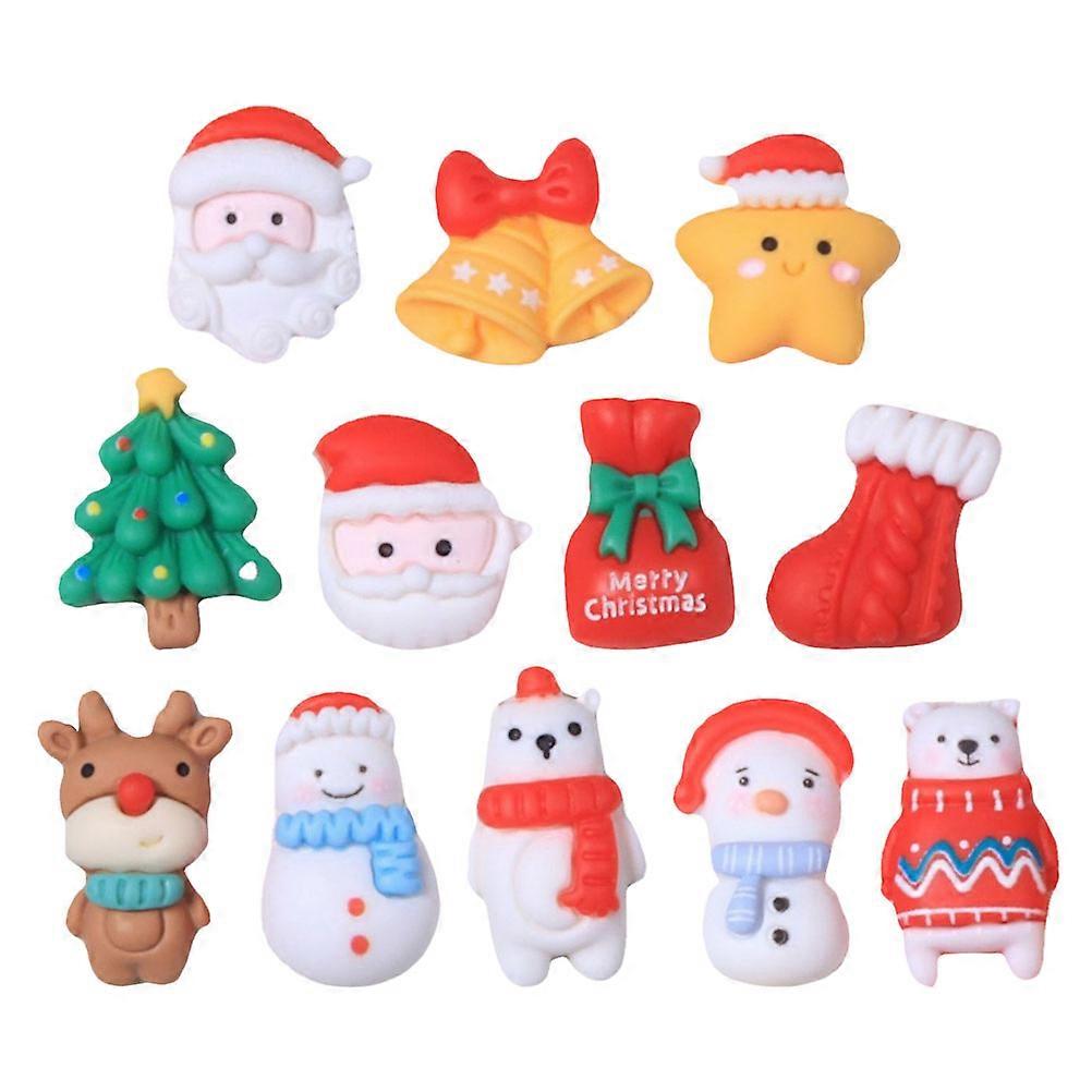 Christmas Resin Phone Case Decor DIY Accessories Mixed Set