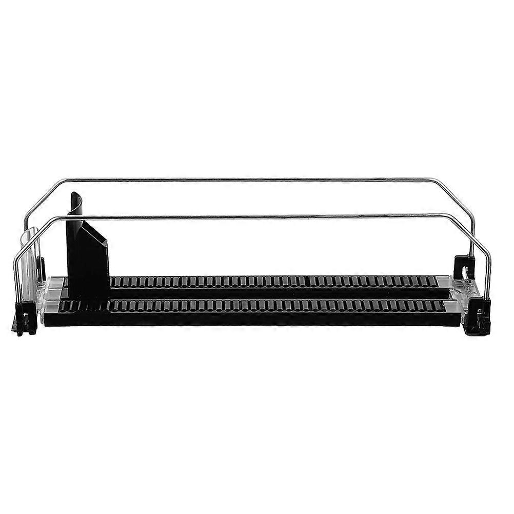 Beverage Pusher Automatic Shelf Pusher for Supermarket Shelf Black Plastic Metal 1Set