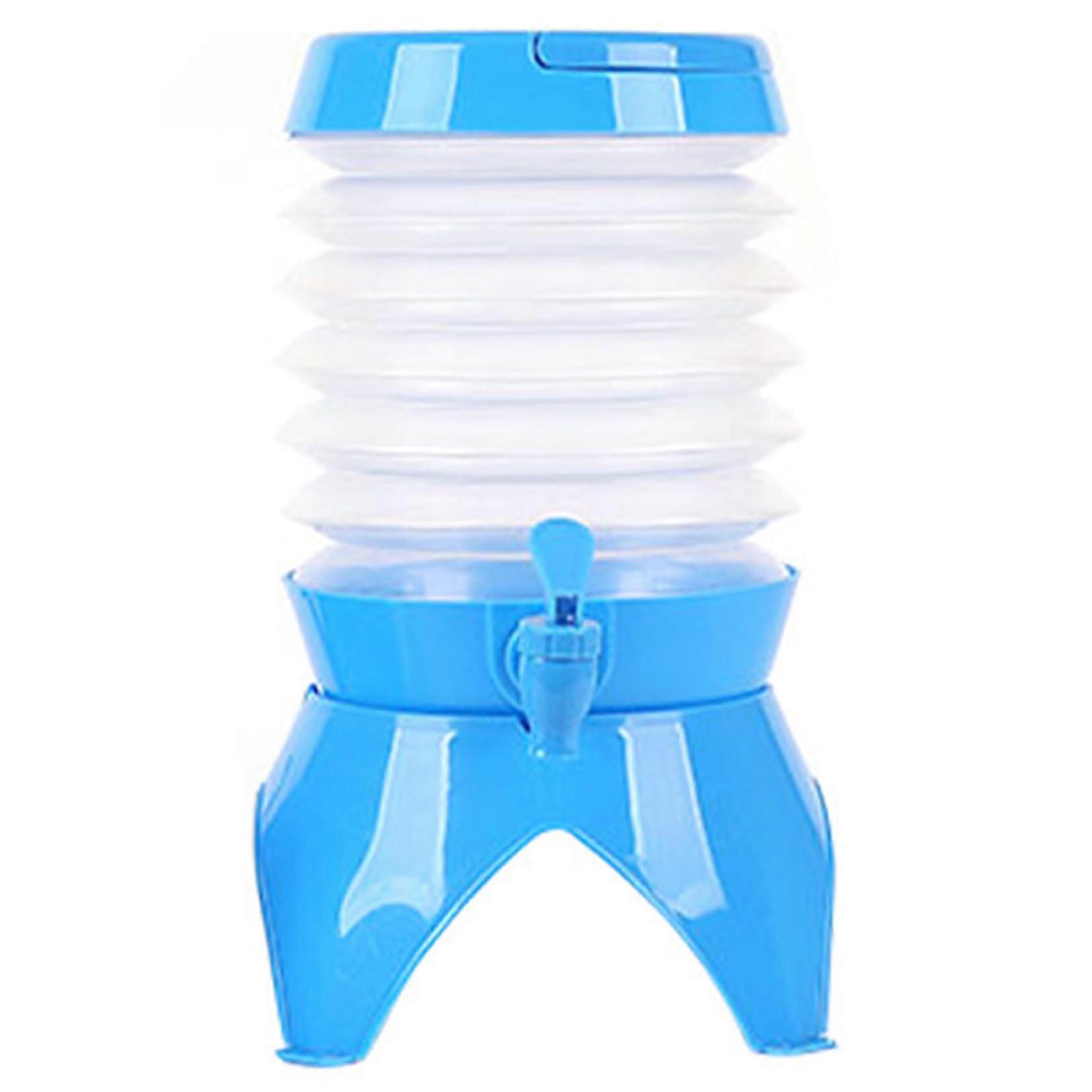 Drink Dispenser with Tap 3.5L, Collapsible BPA Plastic Drink Carrier