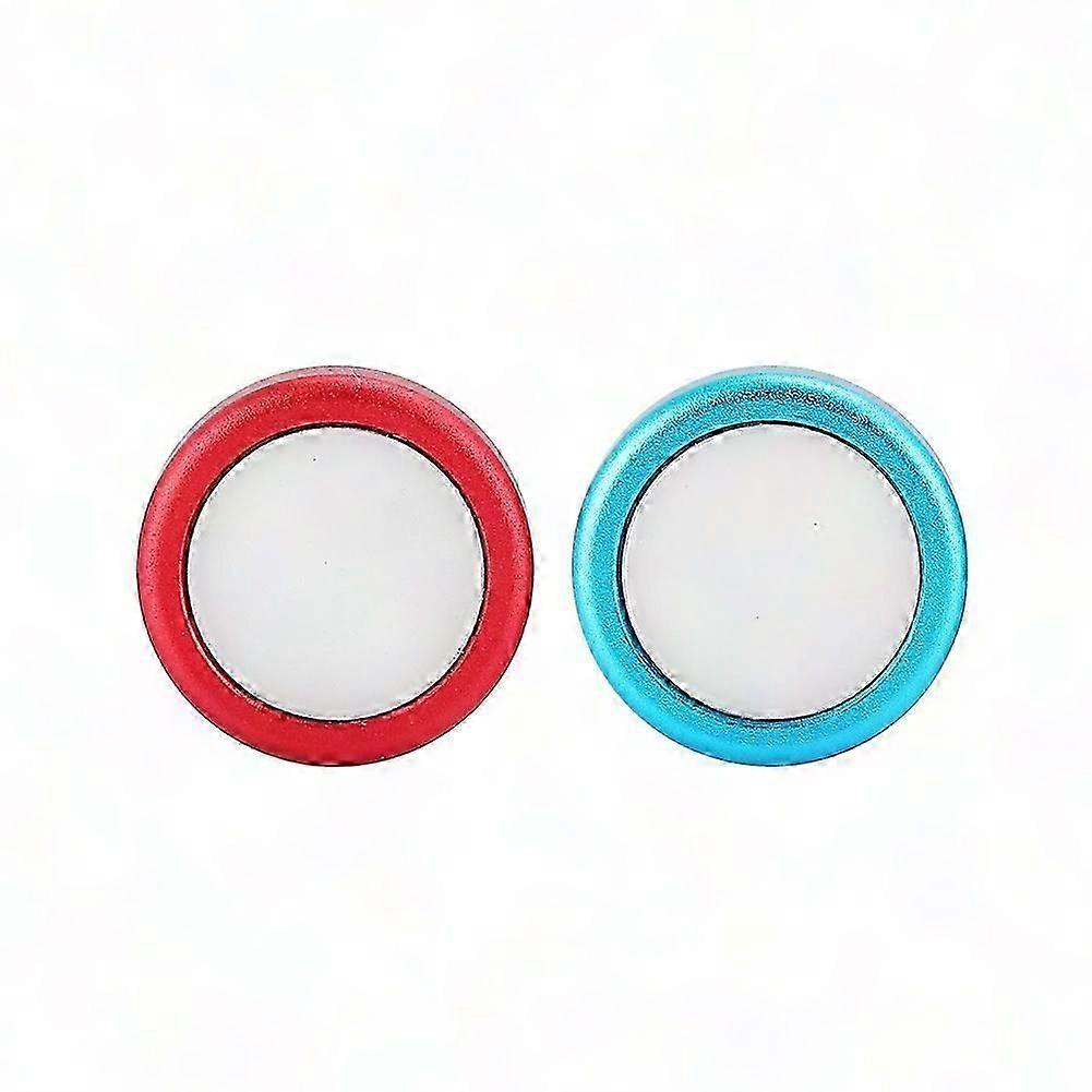 2-Pack Silicone Gel Button Caps for Switch Controller Joystick - Blue/Red Protective Covers