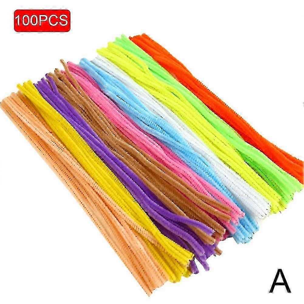 100ks Trubka Čistič Tyč DIY Řemeslo Žinylkové Tyčinky Žinylkové stonky Barevná Hůl