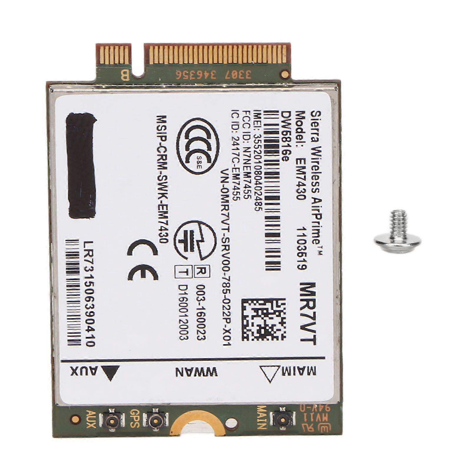 4G LTE Network Card for Dell for Latitude 7280 7285 7290 7389 7390 7480 7490 E7470 300Mbps Plug and Play M.2 Network Card