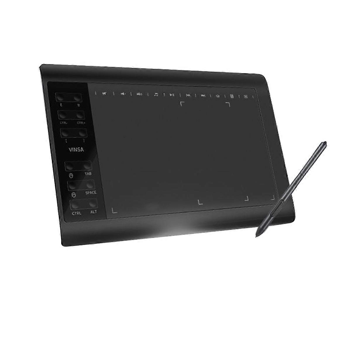 الرسومات المهنية رسم اللوحي 10x6 بوصة مع قلم ستايلس للكمبيوتر الشخصي تصميم اللوحة المحمول دورة تدريبية عبر الإنترنت
