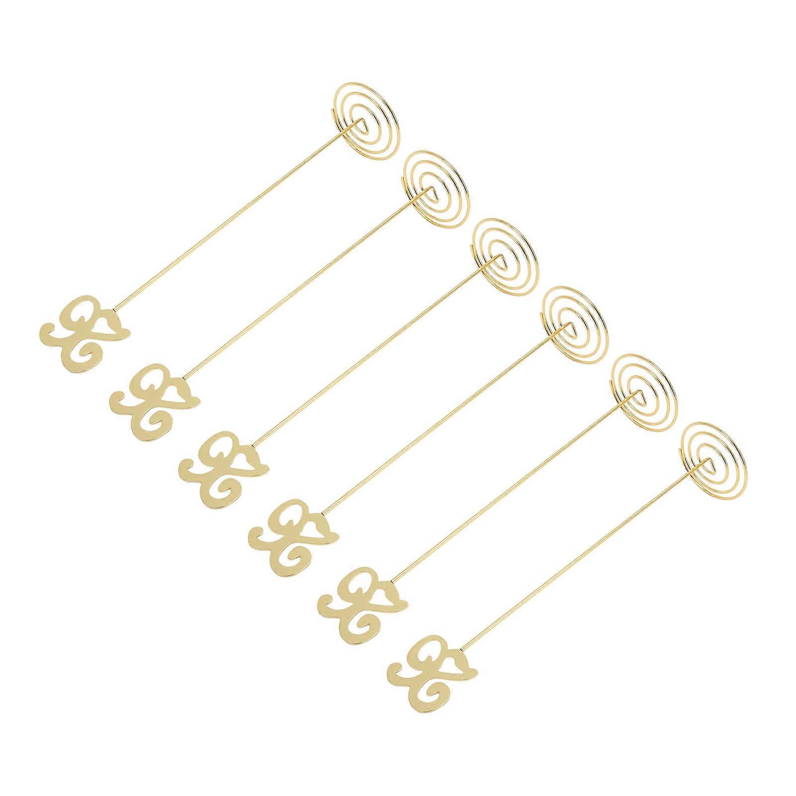 6pcs Rust Proof Metal Table Numbers with Base for Wedding Party