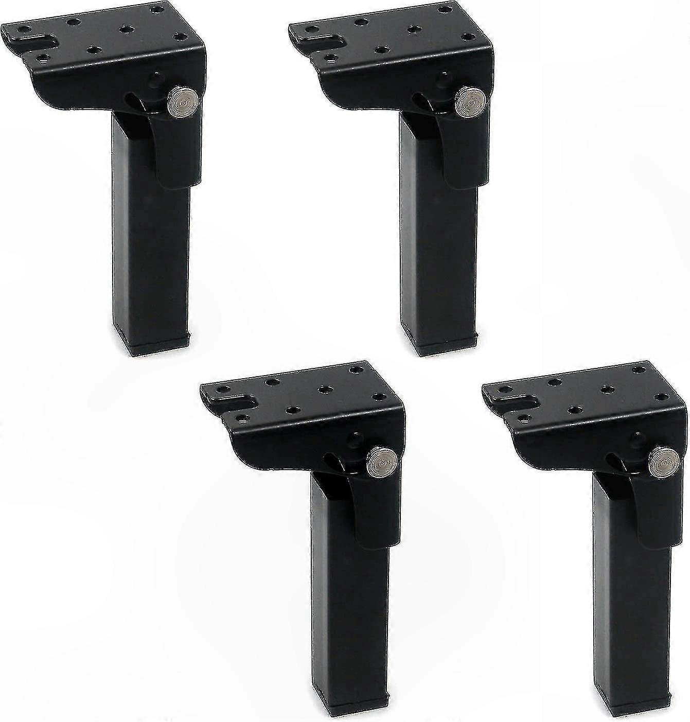 4-Pack 300mm Foldable Table Legs with Iron Locking Hinges for DIY Projects