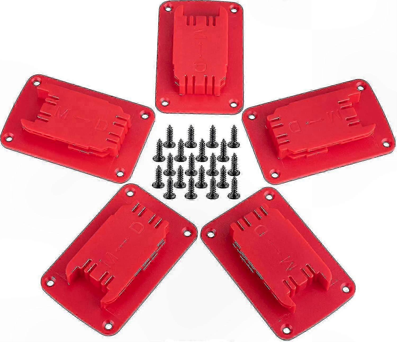 5-Pack Drill Stand Holder with Hook for M18, 20V, and 12V Cordless Tools