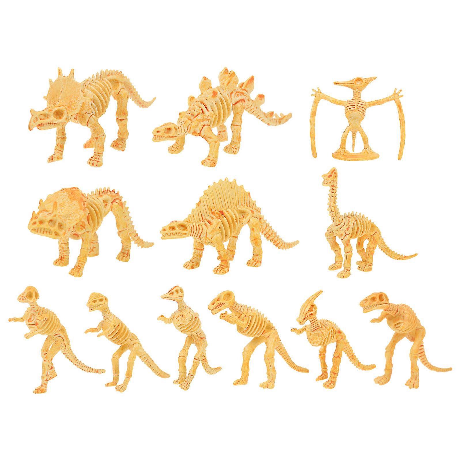 Kids Cognitive Toy Realistic Dinosaurs Model Toys for Playing 12Pcs