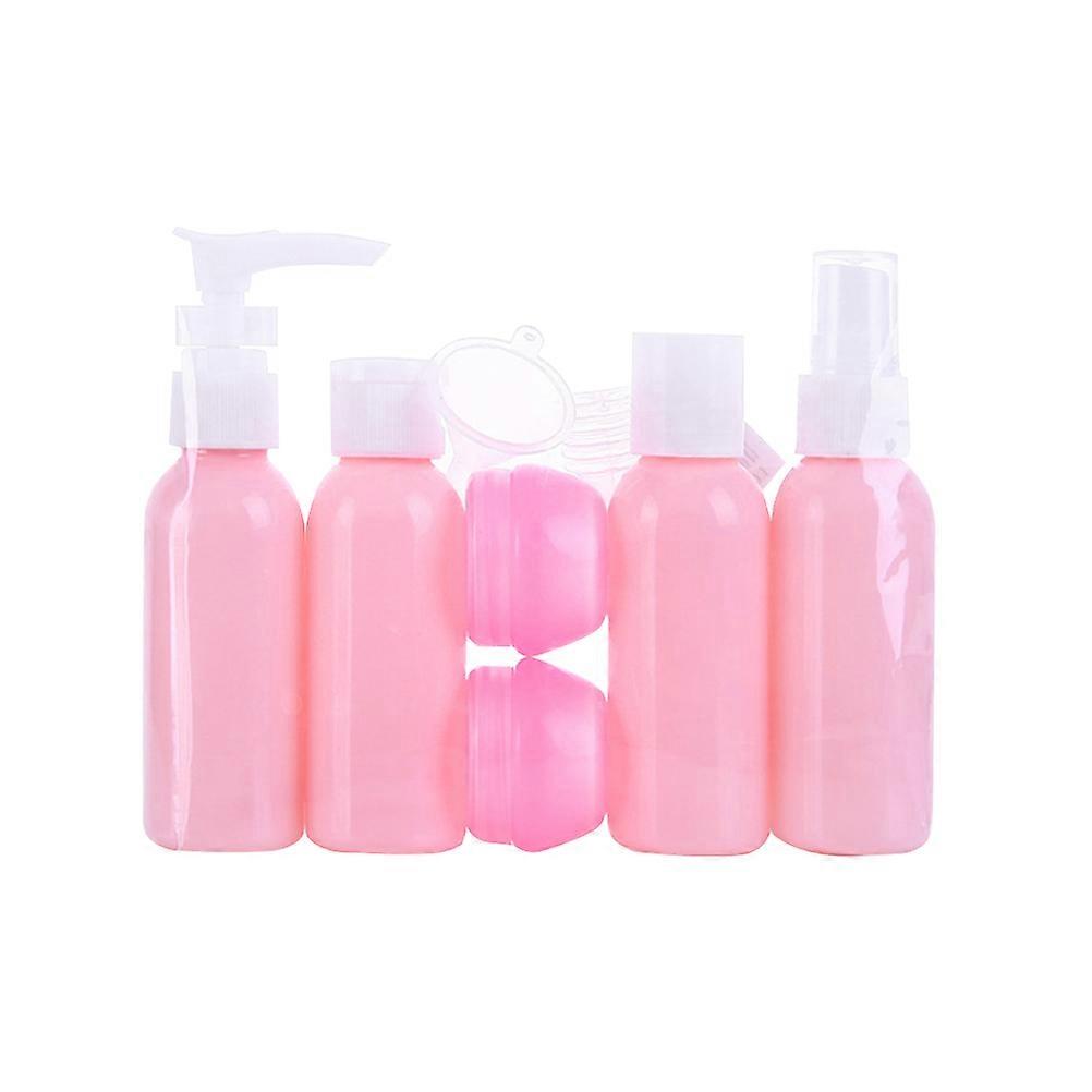 Travel Bottle Set 6Pcs Pink Easy Cream Transfer Lotion Bottle for Storage Use