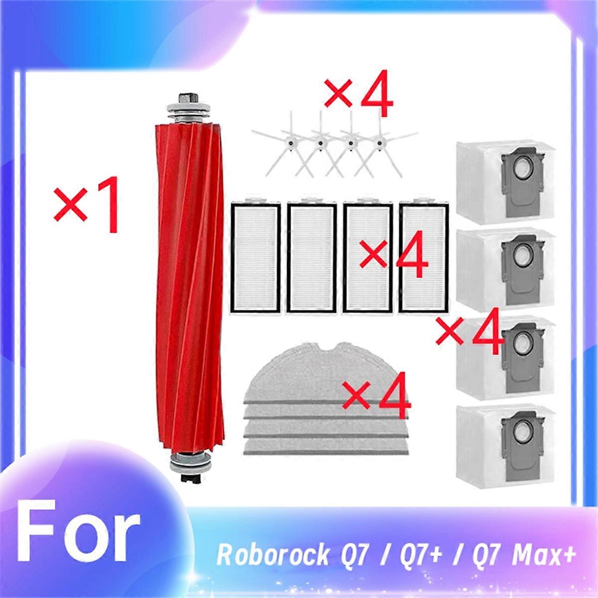 For / + / Max+ Sweeping Robot Main Side Brush Mop Filter Dust Bag Set Cleaner Parts Replacement
