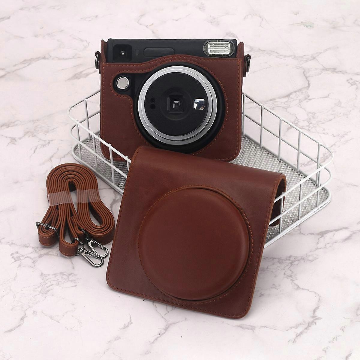 PU Camera Case for Square SQ40 - Magnetic Buckle Adjustable Shoulder Strap Protective Storage Bag A