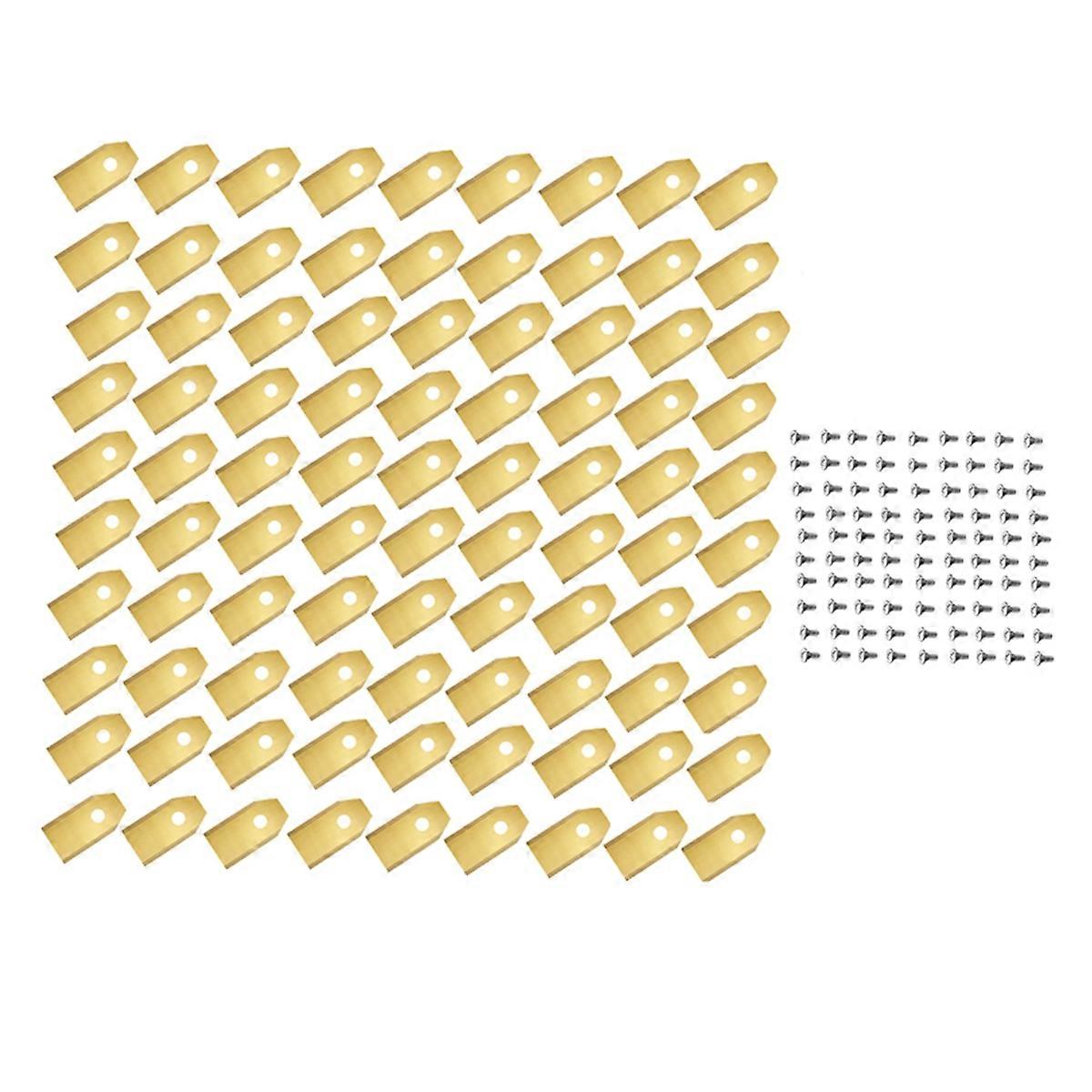 90 PCS Blades with Screws for Navimow I105N/I108N/I110N Gold