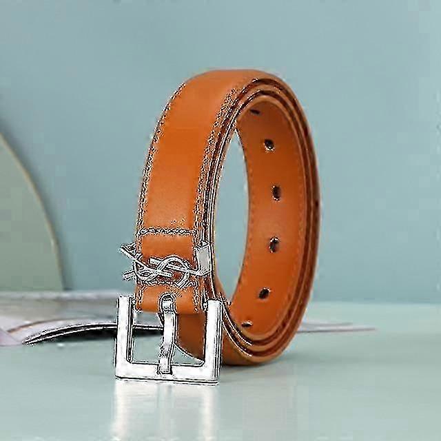 Ceintures en cuir à boucle lisse pour femmes, décontractées et polyvalentes, à la mode, simples et chics