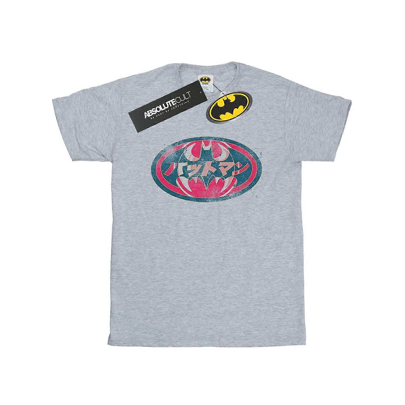 DC Comics Bărbați Batman Japonez Logo Tricou Roșu