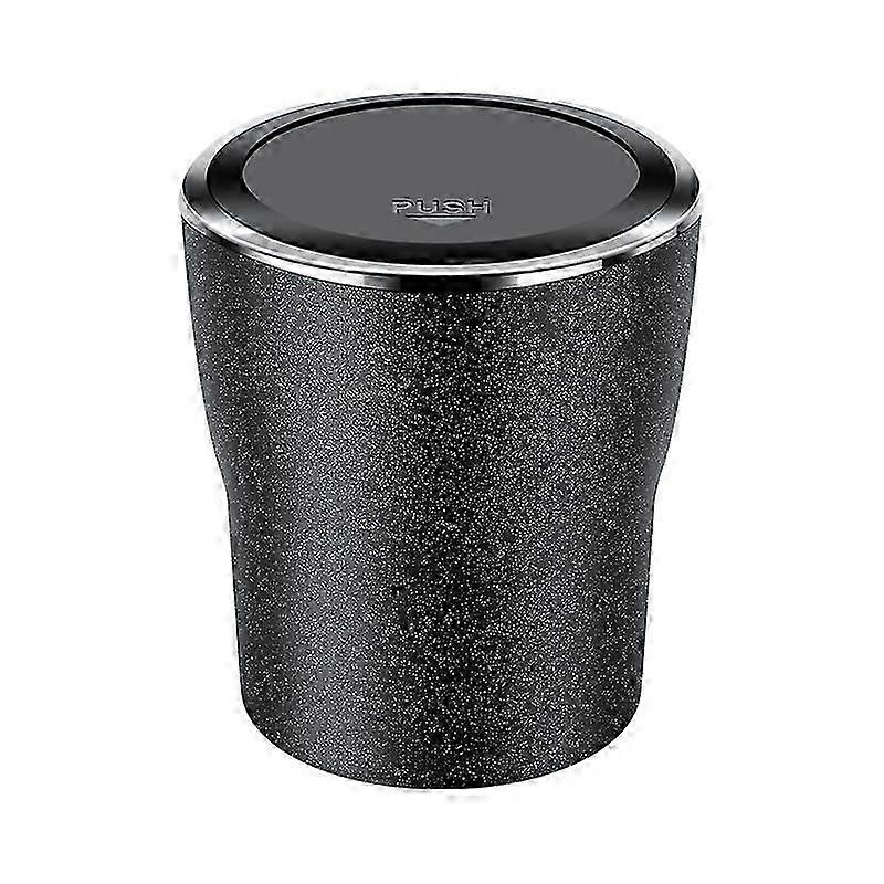 Large capacity car ashtray with automatic illumination for night use