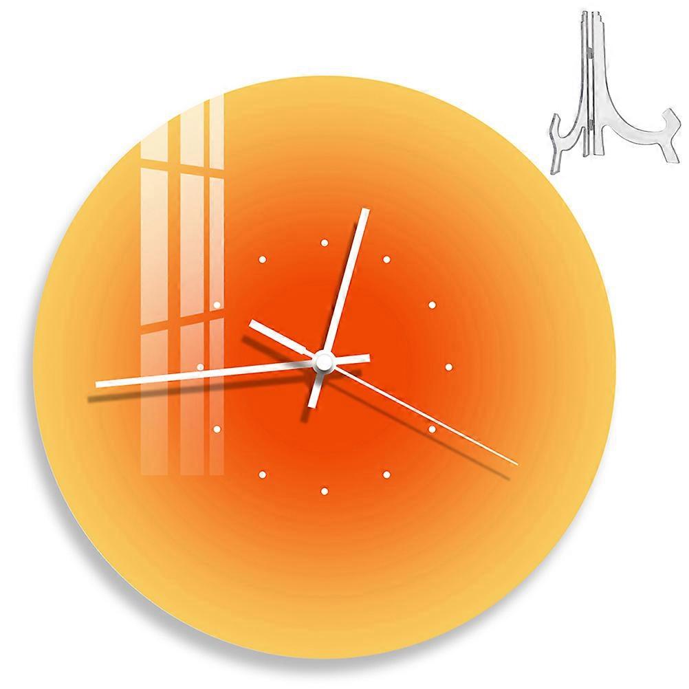 Bedroom Wall Clock Acrylic Clock for Home Use 2Pcs Unique Decoration