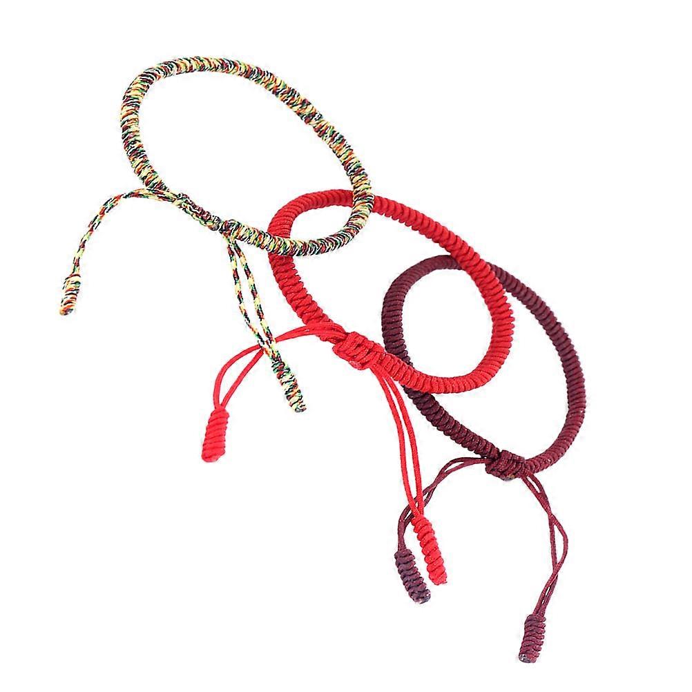 Handmade Braided Bracelet Rope Creative String Bracelet for Decoration 6Pcs