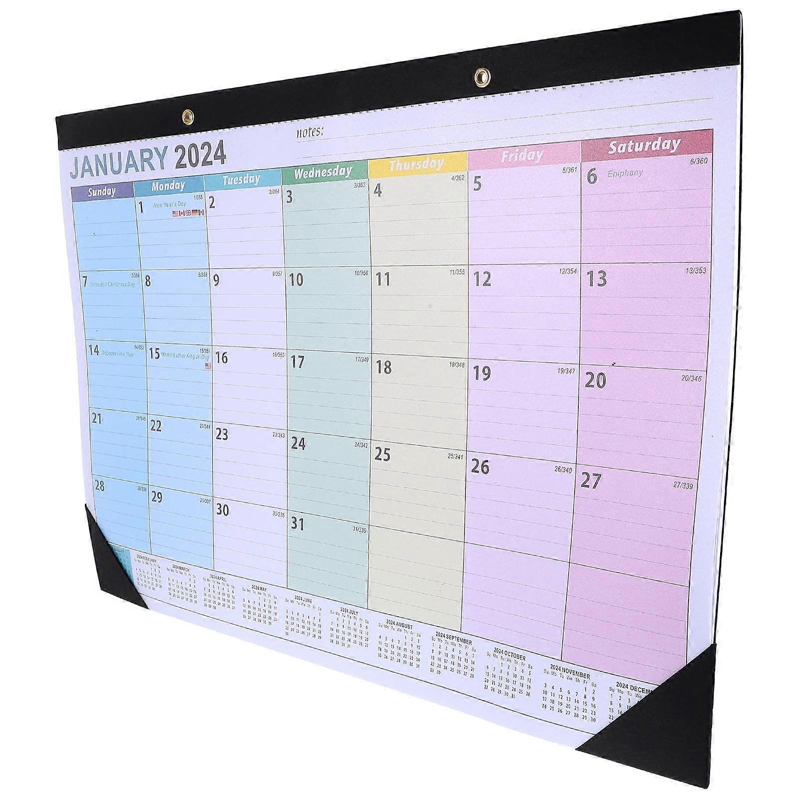 Wall Calendar 2023 Monthly Wall Calendar for Home Use with 4Pcs Hanging