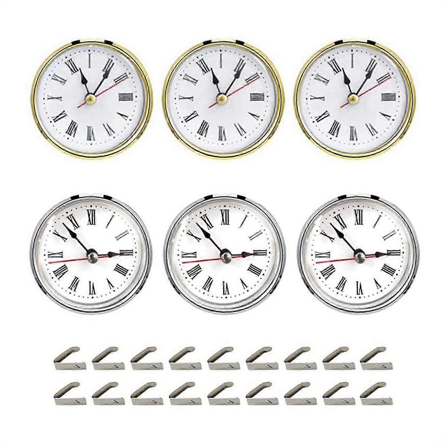 6Pcs Clock Parts for Clock Resin Mold, Clock Epoxy Casting Resin Mold