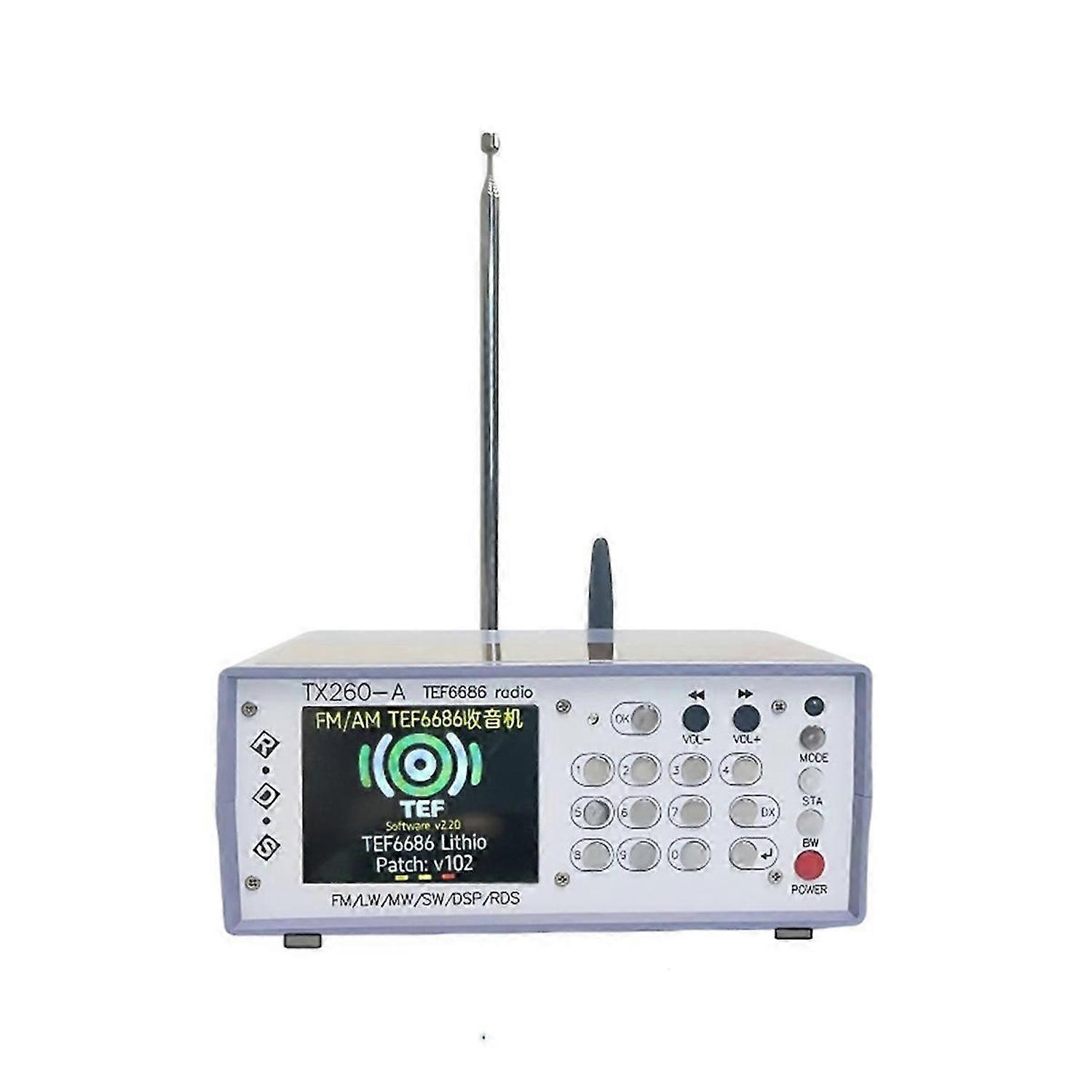 RX260 Desktop Radio Stereo TEF6686 High Sensitivity Radio Infrared Bluetooth mitter with Remote