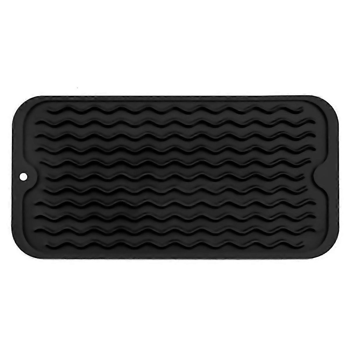 For Dish Drying Mat For Multiple Usage Silicone Mat For Kitchen Blacka
